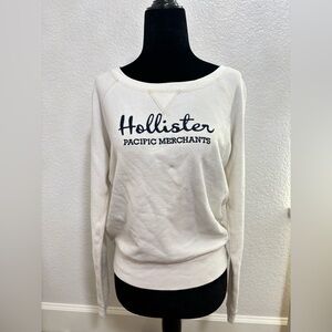 Hollister Cream Logo Sweatshirt